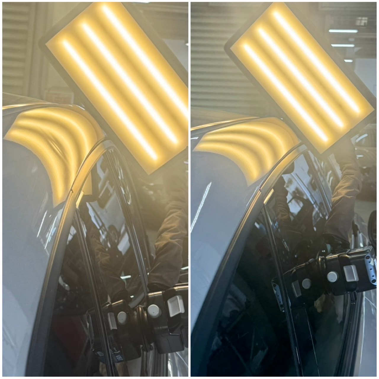 施工事例1 - デントリペア修理前後